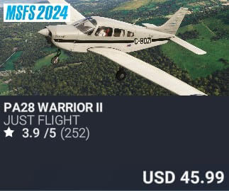 PA28 Warrior II by Just Flight. USD $45.99