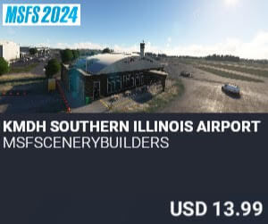 KMDH Southern Illinois Airport by msfscenerybuilders. USD $13.99