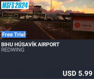 BIHU Húsavík Airport by REDWING. USD $5.99