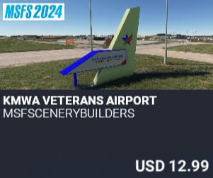 KMWA Veterans Airport by msfscenerybuilders. USD $12.99