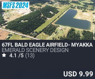 67FL Bald Eagle Airfield- Myakka Head by Emerald Scenery Design. USD $9.99