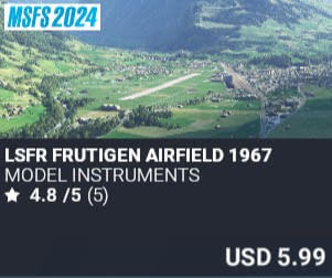 LSFR Frutigen Airfield 1967 by Model Instruments. USD $5.99