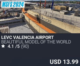 LEVC Valencia Airport by BEAUTIFUL MODEL of the WORLD. USD $13.99