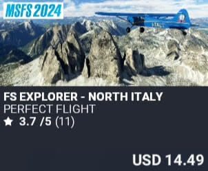 FS Explorer - North Italy by Perfect Flight. USD $14.49