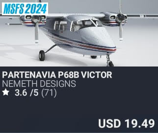 Partenavia P68B Victor by Nemeth Designs. USD $19.49