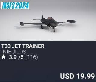 T33 Jet Trainer by iniBuilds. USD $19.99