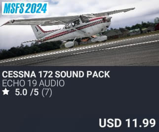 Cessna 172 Sound Pack by Echo 19 Audio. USD $11.99