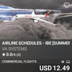 Airline Schedules - IBE [Summer 2025] by VA SYSTEMS. USD $12.49