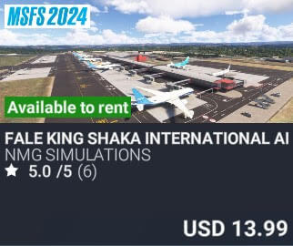 FALE King Shaka International Airport by NMG Simulations. USD $13.99