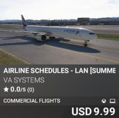 Airline Schedules - LAN [Summer 2025] by VA SYSTEMS. USD $9.99