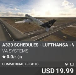 A320 Schedules - Lufthansa - Vol 9 by VA SYSTEMS. USD $19.99