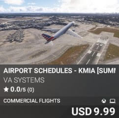 Airport Schedules - KMIA [Summer 2025] by VA SYSTEMS. USD $9.99
