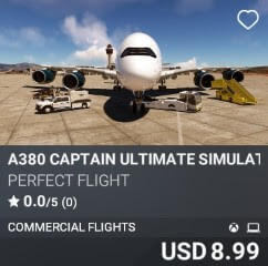 A380 Captain Ultimate Simulation by Perfect Flight. USD $8.99
