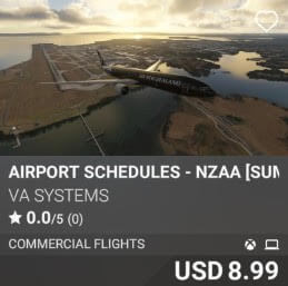 Airport Schedules - NZAA [Summer 2025] by VA SYSTEMS. USD $9.99