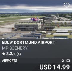 EDLW Dortmund Airport by MP Scenery. USD $14.99