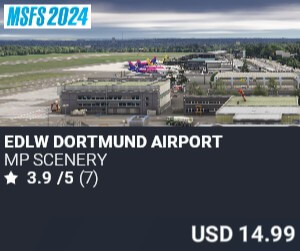 EDLW Dortmund Airport by MP Scenery. USD 14.99