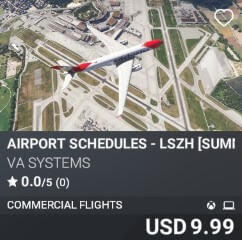 Airport Schedules - LSZH [Summer 2025] by VA SYSTEMS. USD $9.99