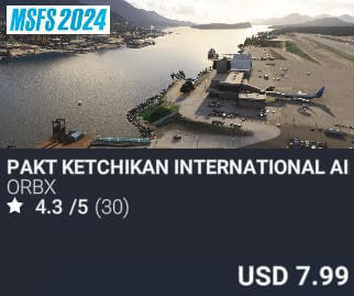 PAKT Ketchikan International Airport by Orbx. USD $7.99