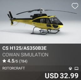 CS H125/AS350B3e by Cowan Simulation. USD $32.99