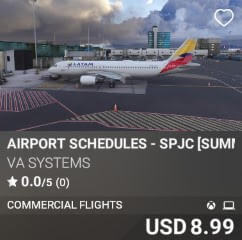 Airport Schedules - SPJC [Summer 2025] by VA SYSTEMS. USD $8.99