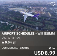 Airport Schedules - WIII [Summer 2025] by VA SYSTEMS. USD $8.99