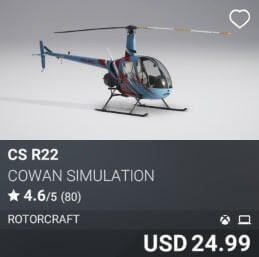 CS R22 by Cowan Simulation. USD $24.99