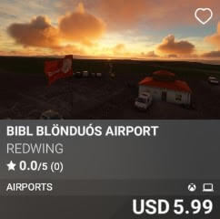 BIBL Blönduós Airport by REDWING. USD $5.99