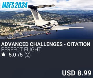 Advanced Challenges - Citation Landings by Perfect Flight. USD $8.99