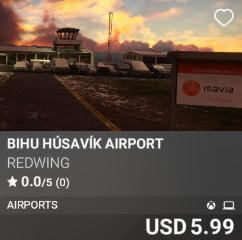 BIHU Húsavík Airport by REDWING. USD $5.99