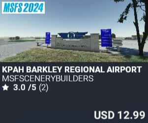 KPAH Barkley Regional Airport by msfscenerybuilders. USD $12.99