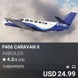 F406 Caravan II by iniBuilds. USD $24.99