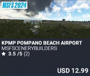 KPMP Pompano Beach Airport by msfscenerybuilders. USD $12.99