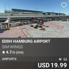 EDDH Hamburg Airport by Sim-Wings. USD $19.99