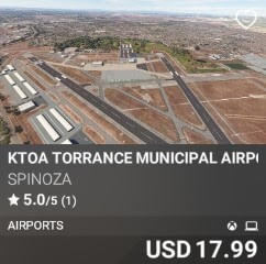 KTOA TORRANCE MUNICIPAL AIRPORT by SPINOZA. USD $17.99