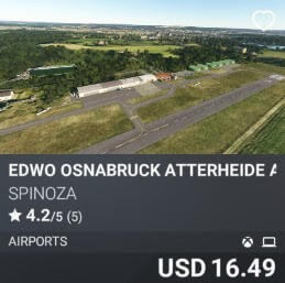 EDWO OSNABRUCK ATTERHEIDE AIRPORT by SPINOZA. USD $16.49