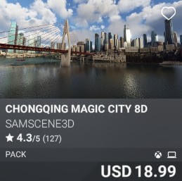 ChongQing Magic City 8D by SamScene3D. USD $18.99