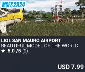 LIOL San Mauro Airport by Beautiful Model of the World. USD $7.99