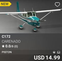 C172 by Carenado. USD $14.99