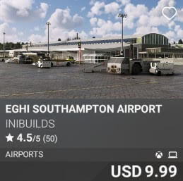 EGHI Southampton Airport by inibuilds. USD $9.99