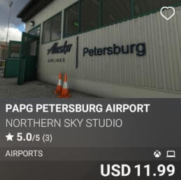 PAPG Petersburg Airport by Northern Sky Studio. USD $11.99