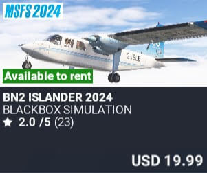 BN2 Islander 2024 by Blackbox Simulation. USD $19.99