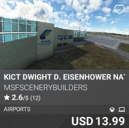 KICT Dwight D. Eisenhower Nat Airport by msfscenerybuilders. USD $13.99