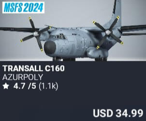 Transall C160 by Azurpoly. USD $34.99