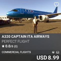 A320 Captain ITA AIRWAYS by Perfect Flight. USD $8.99