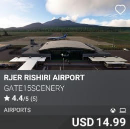 RJER Rishiri Airport by GATE15Scenery. USD $14.99