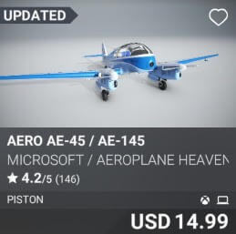 Aero Ae-45 / Ae-145 by Microsoft / Aeroplane Heaven. USD $14.99