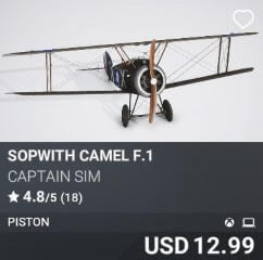 Sopwith Camel F.1 by Captain Sim. USD $12.99