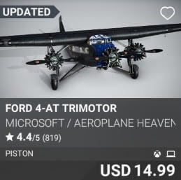 Ford 4-AT Trimotor by Microsoft / Aeroplane Heaven. USD $14.99