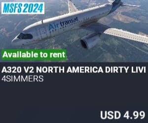 A320 v2 North America Dirty Liveries by 4simmers. USD $4.99