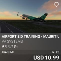 Airport SID Training - Mauritius (FIMP) by VA SYSTEMS. USD $10.99